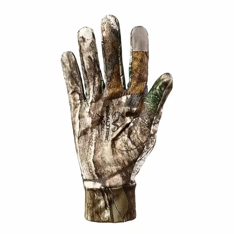 Gants de pêche bioniques doigts complets écran tactile chasse pêche camouflage sports outdoor