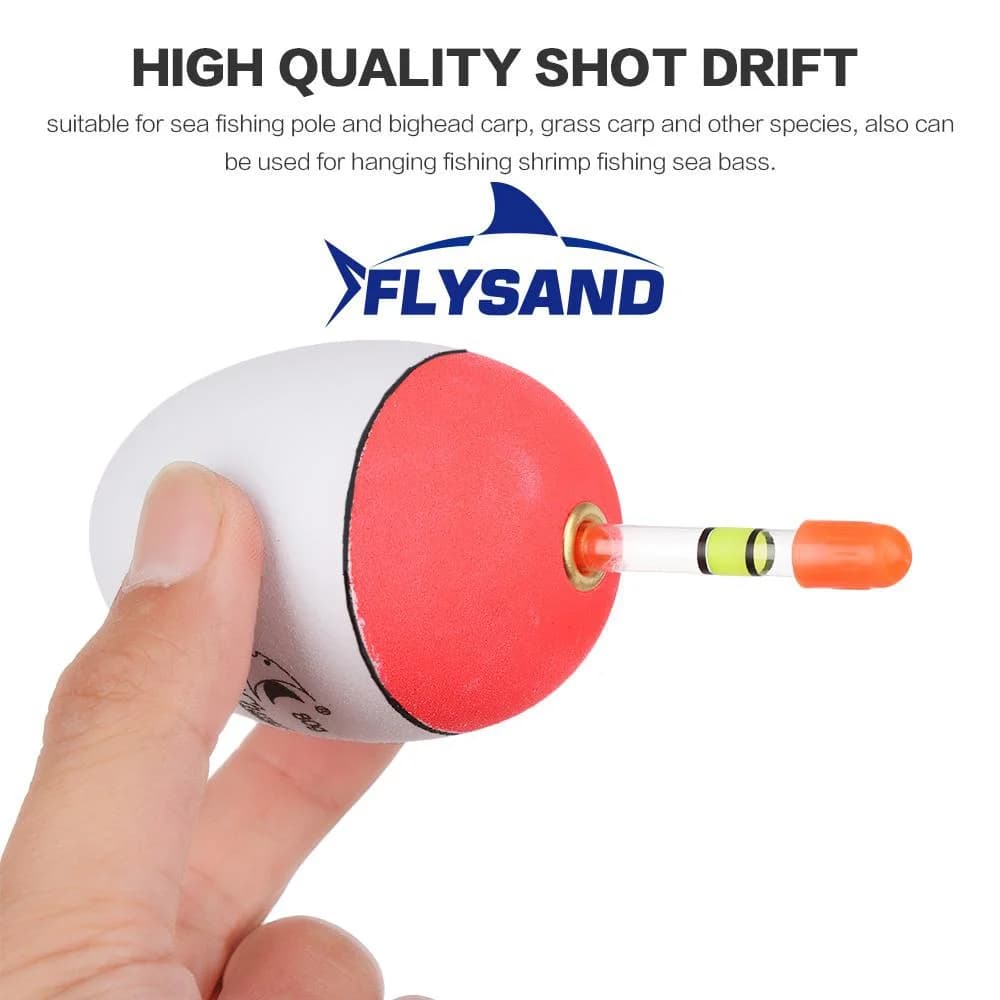 Flotteur de pêche EVA Flysand pour mer et carpe, appât flottant avec une flottabilité de 10g à 100g