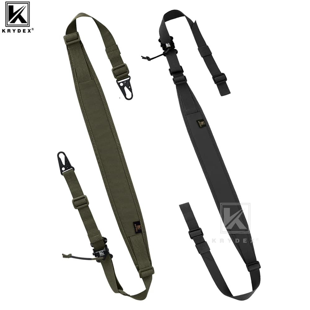 Bretelle fusil modulable pêche chasse - Sling tactique rembourré 2 points 1 point réglable