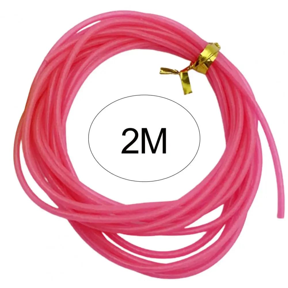 Tube lumineux silicone 2m pour pêche de nuit - accessoire écologique luminescent pour pêche extérieure