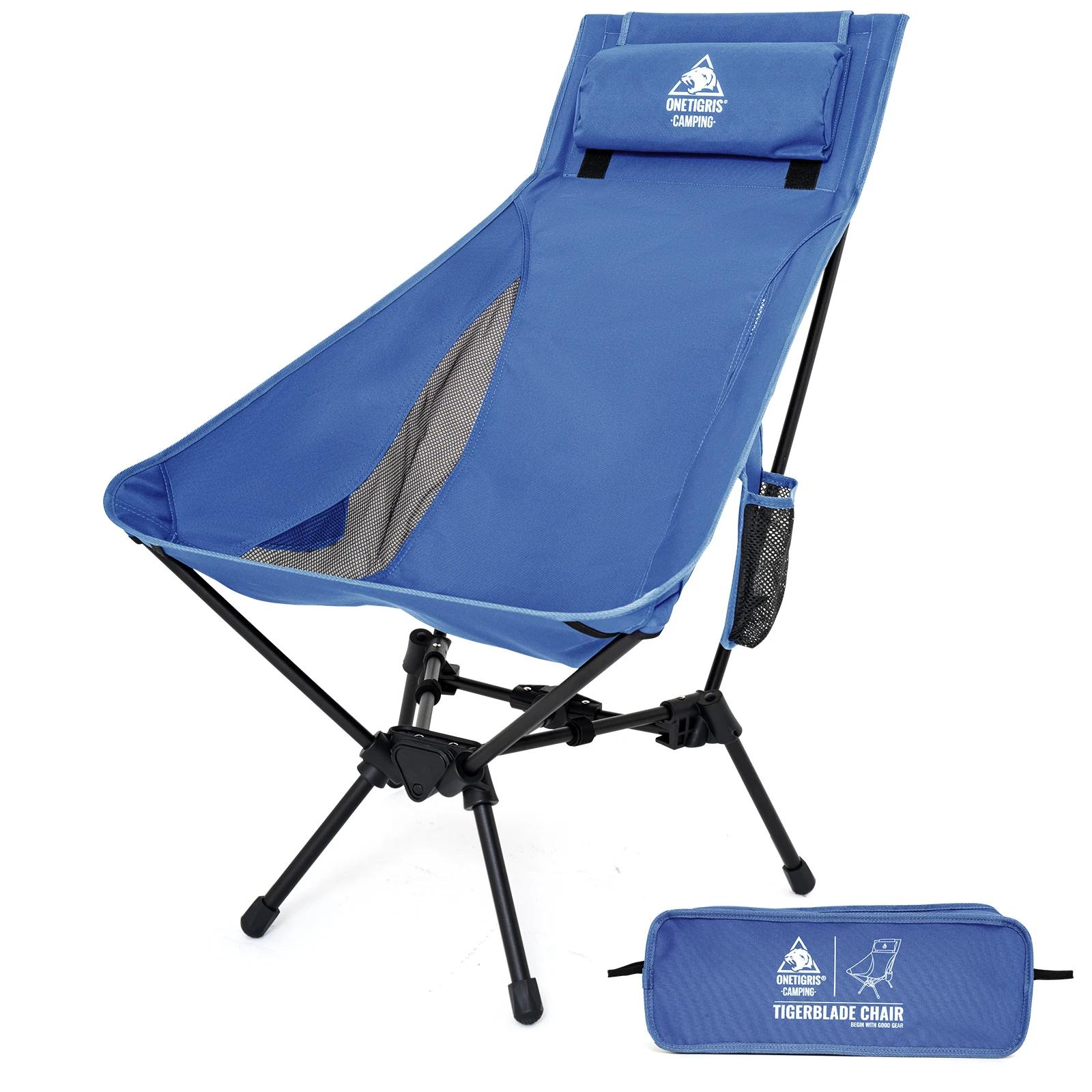 Fauteuil camping OneTigris Tigerblade haut dossier relaxant pliant pêche randonnée plage jardin