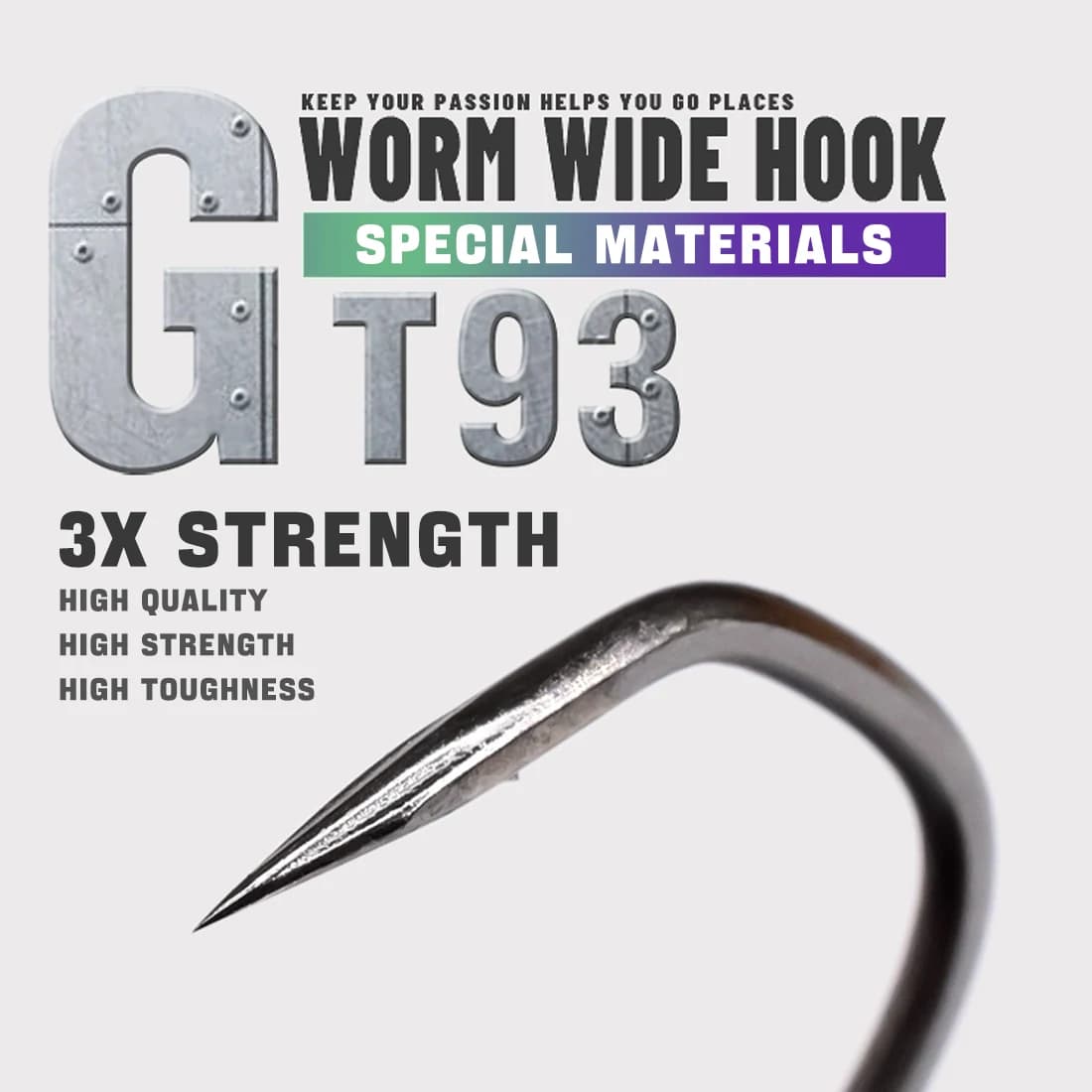 Hameçons Ewg Worm V-Bend 9KM - 25 à 100 pièces pour pêche en eau douce et salée