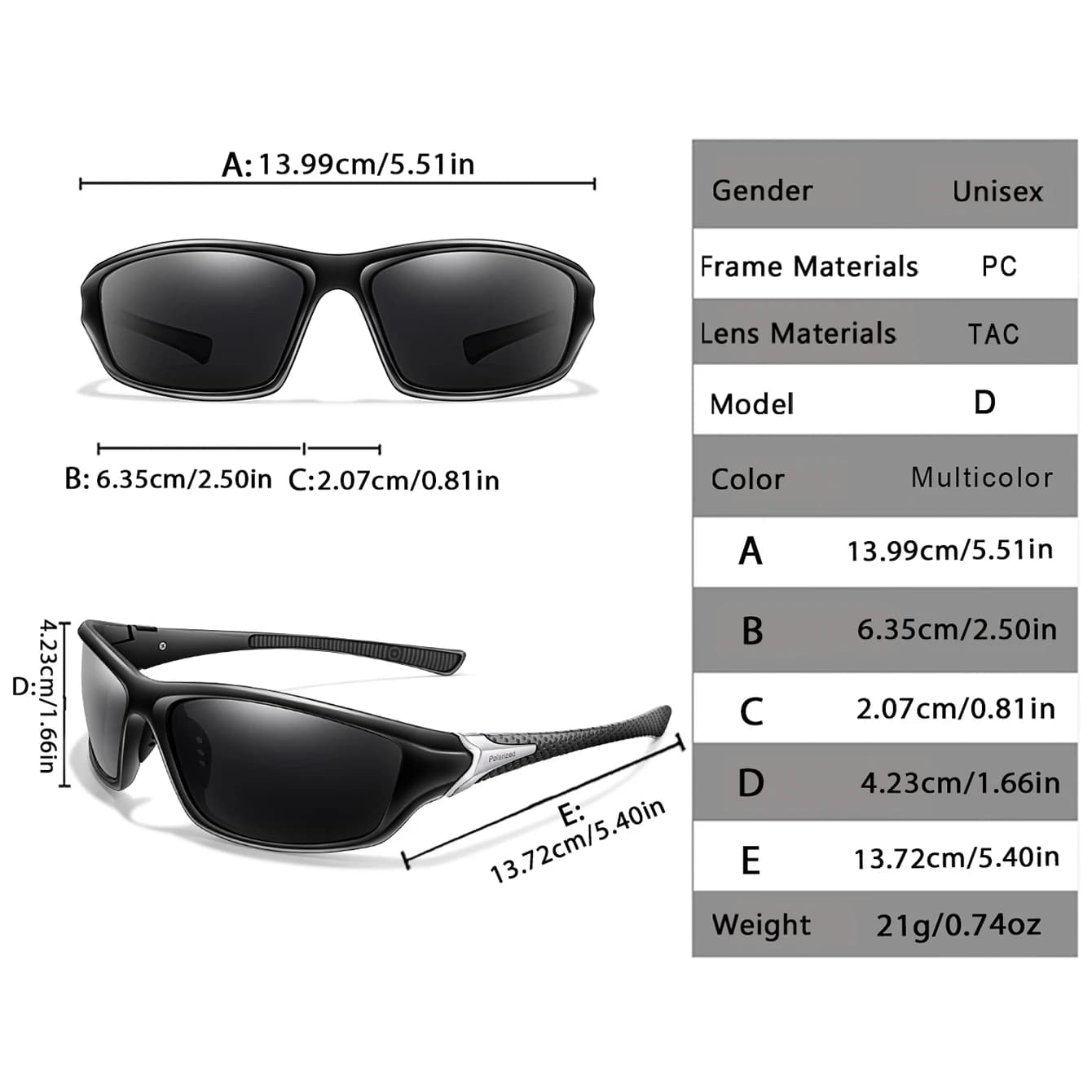 Lunettes polarisées pêche extérieure élimination reflets eau vision poissons optimale UV400