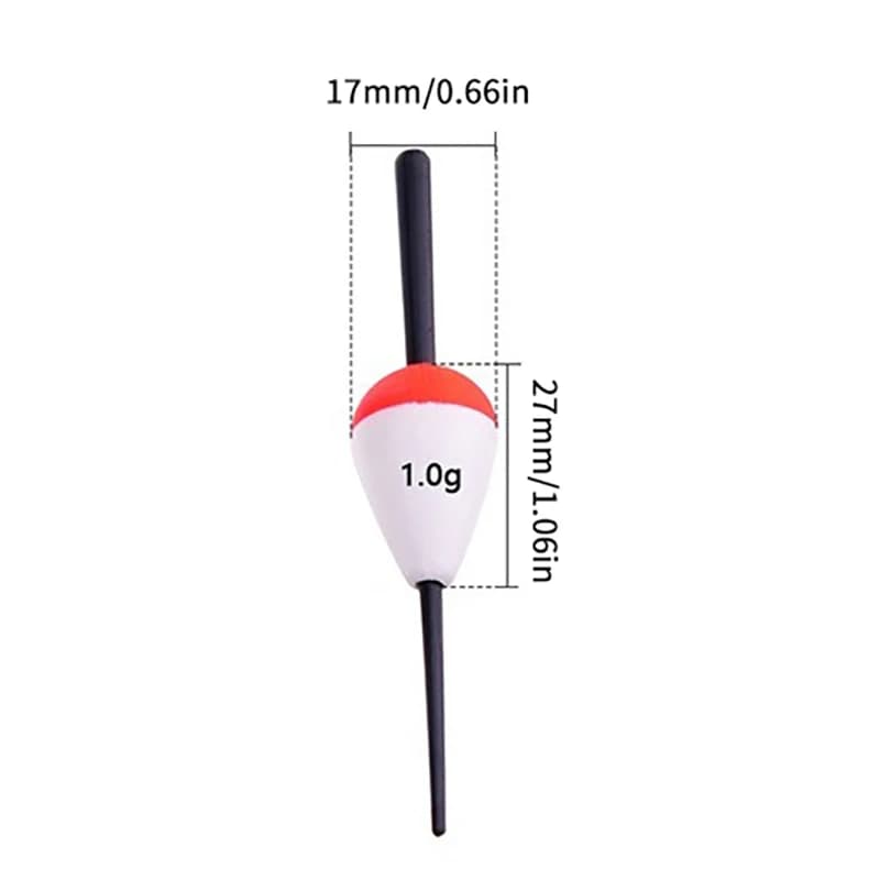 10 Flotteurs Lumineux EVA pour Pêche de Nuit, 1/2/3/5/10g - Bouchons Foam pour Surfcasting et Rocher