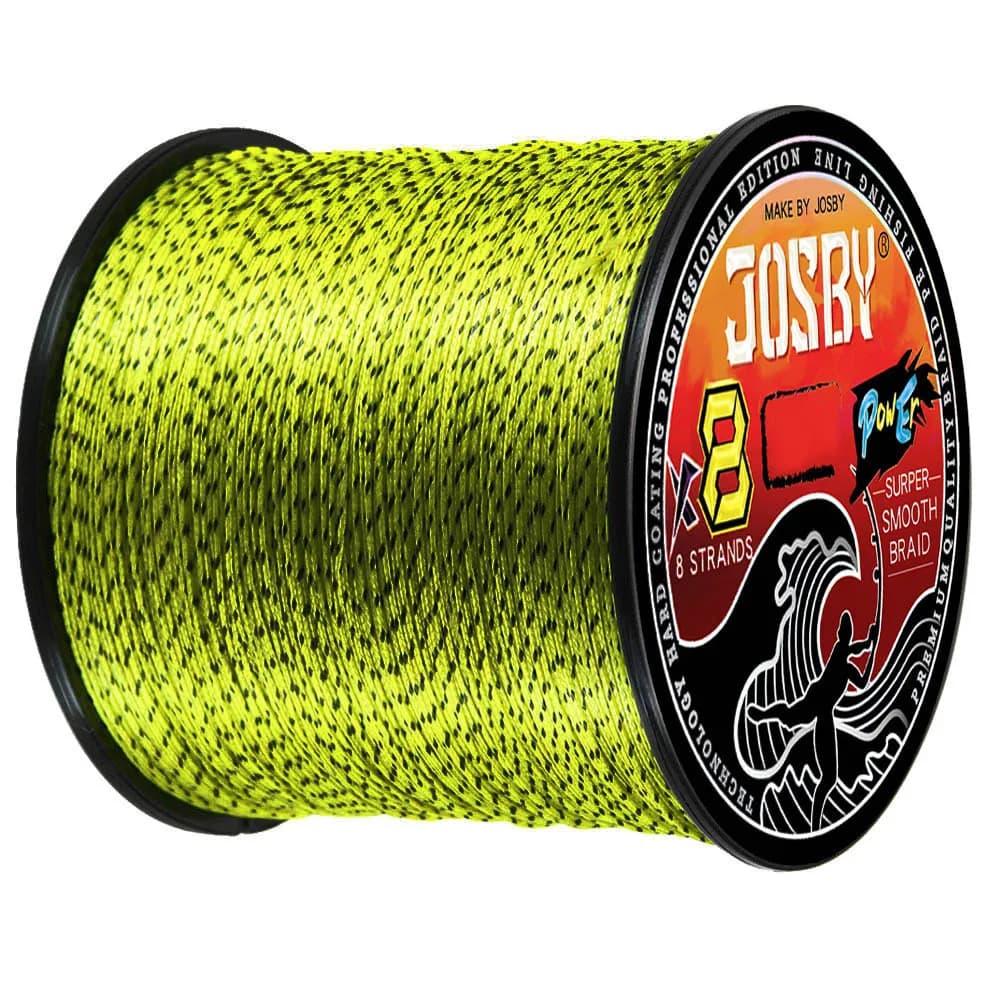 Ligne de pêche tressée JOSBY 8 brins multifilament PE 8X pour mer eau salée et eau douce