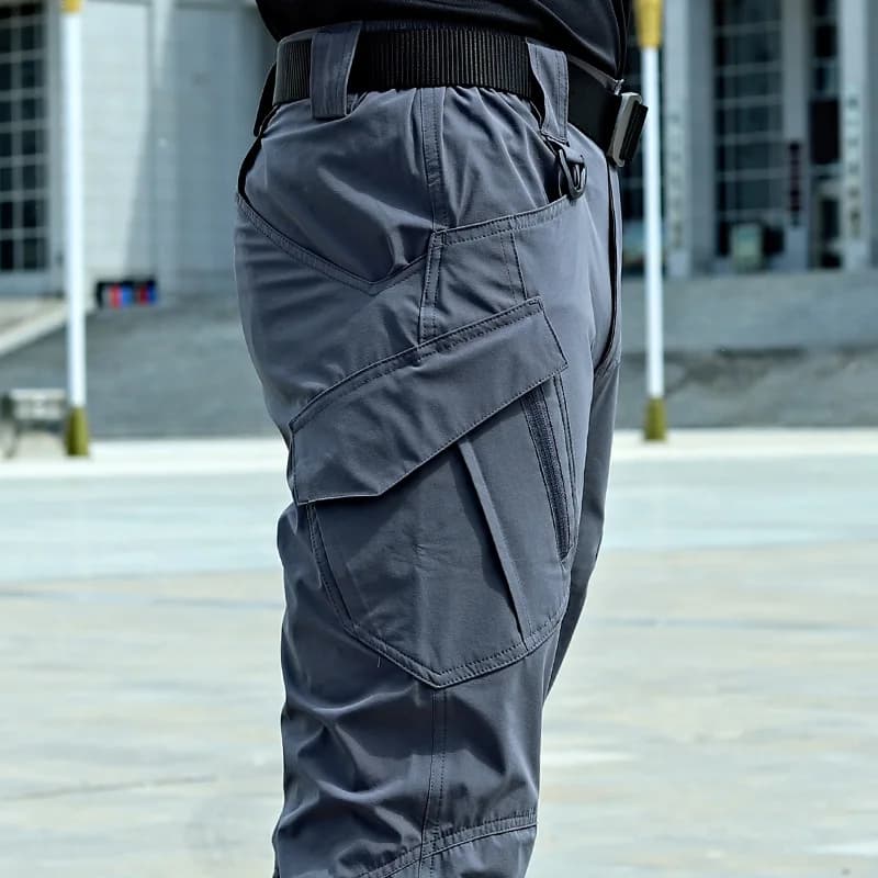 Pantalon cargo tactique été 2024 séchage rapide multi-poches pêche randonnée homme