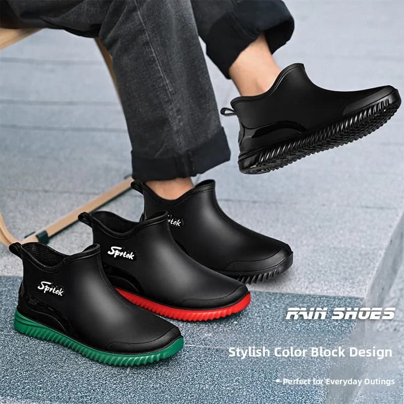 Chaussures pêche homme imperméables antidérapantes chef cuisine PVC respirantes wading outdoor