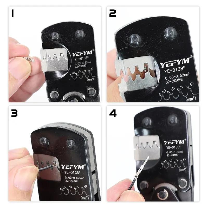 Pince à sertir micro-connecteurs YE-013BR pour pêche - Compatible Molex/JST pour équipements pêche électrique