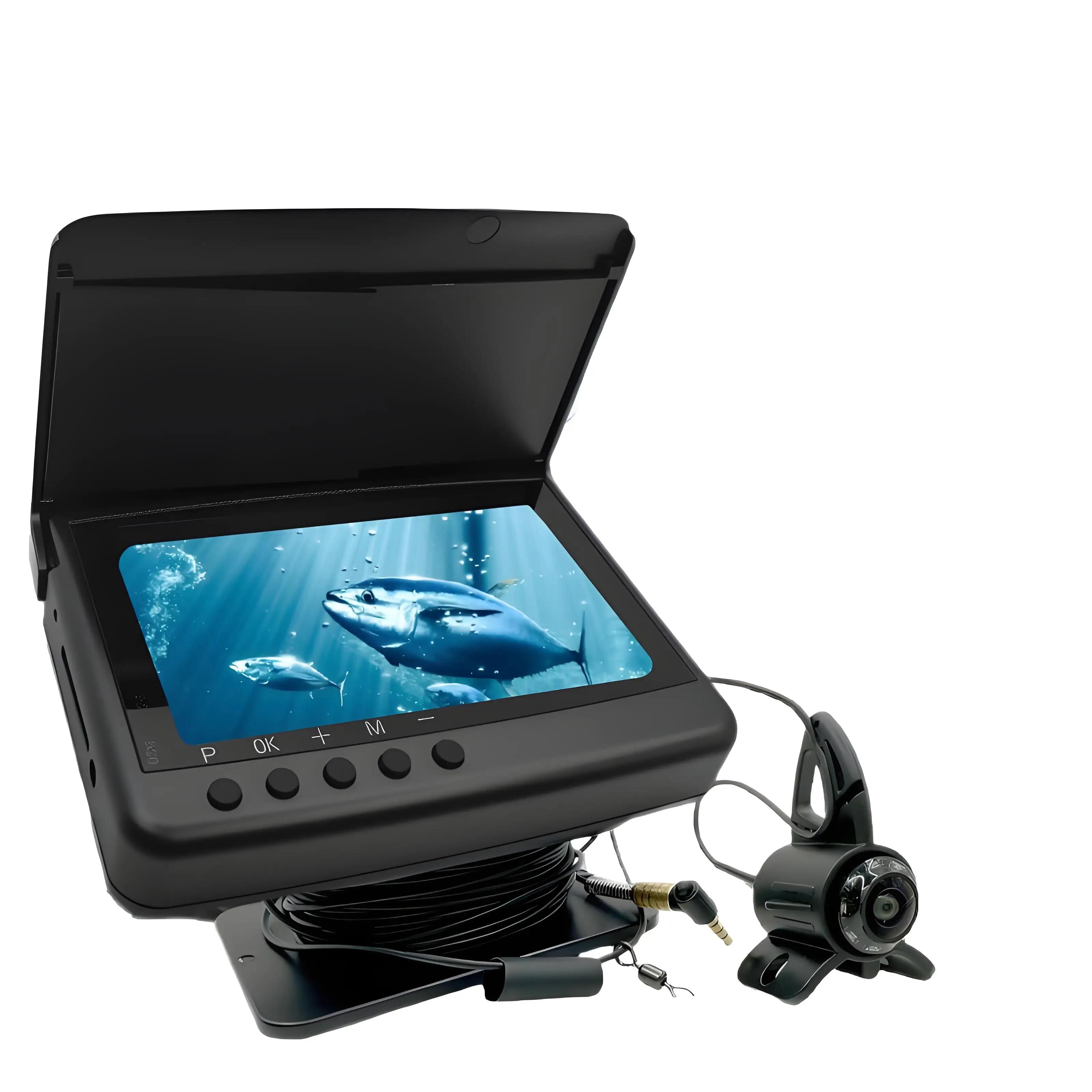 Caméra de pêche sous-marine 4K 5 pouces avec enregistrement vidéo et vision nocturne HD