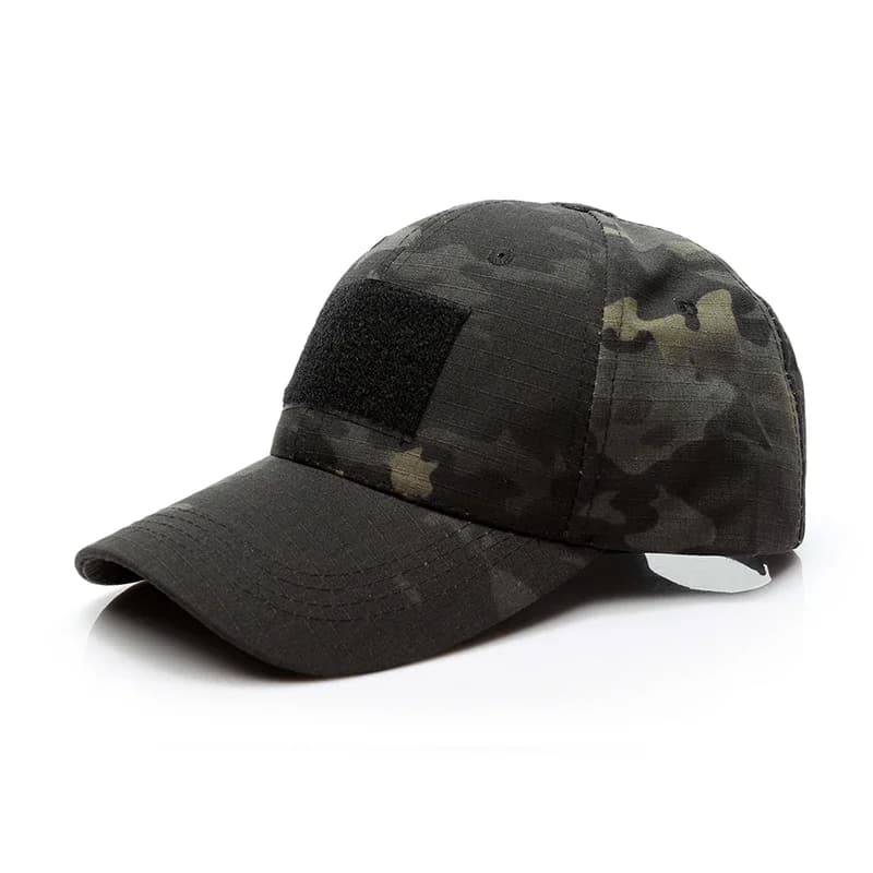 Casquette tactique camouflage pêche paintball - Snapback ajustable activités outdoor randonnée