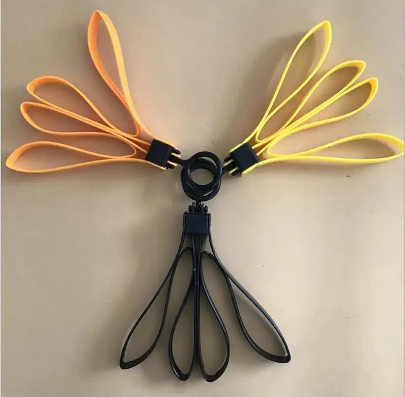 Menottes plastique tactiques attaches câbles pêche sécurité matériel jaune noir accessoires