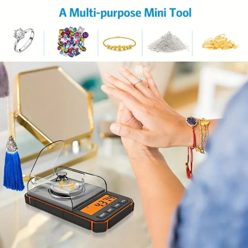 Balance de précision professionnelle 0.001g 50g pour peser appâts et petits accessoires de pêche