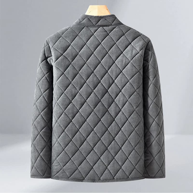 Veste hiver homme coupe-vent rembourrée pour pêche - Veste chaude matelassée père famille