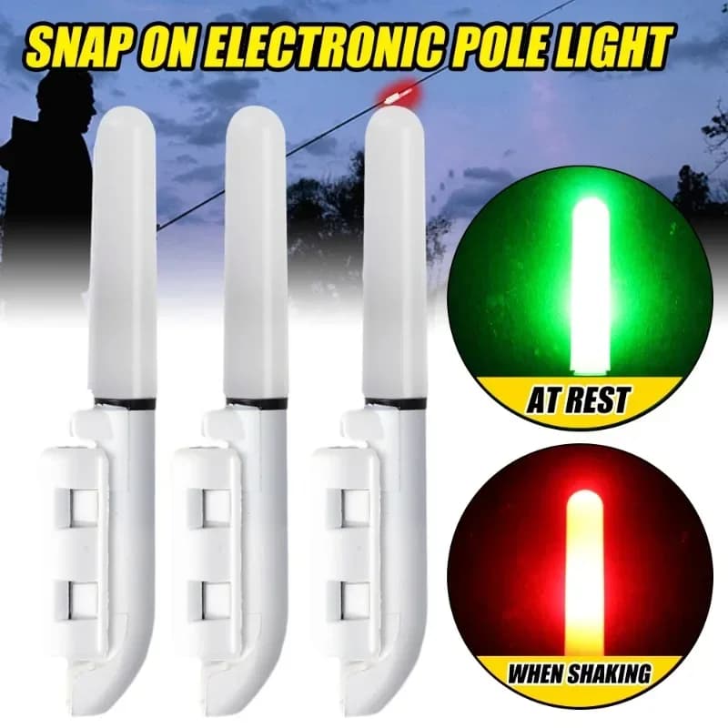 Lumière électronique LED amovible étanche pour canne à pêche - Accessoire nuit pêche rocheuse CR425