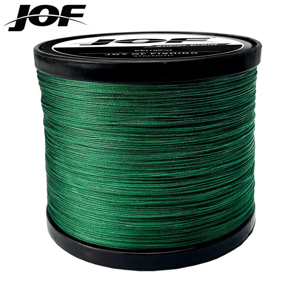 Ligne de pêche japonaise JOF multifilament 4 brins pour la carpe, disponible en 300m, 500m et 1000m