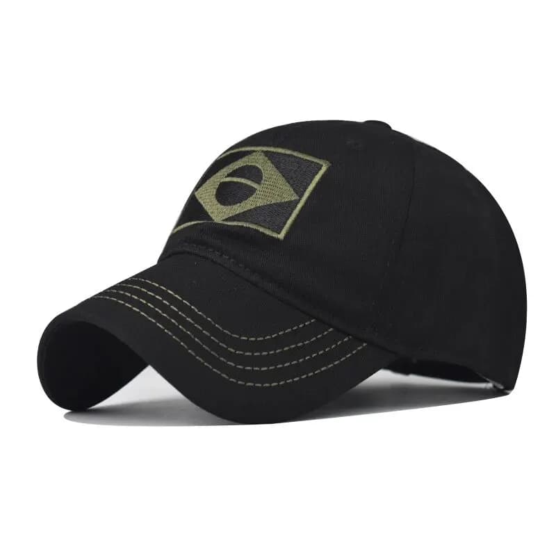 Casquette baseball camouflage armée hommes brodée drapeau Brésil sport extérieur chasse