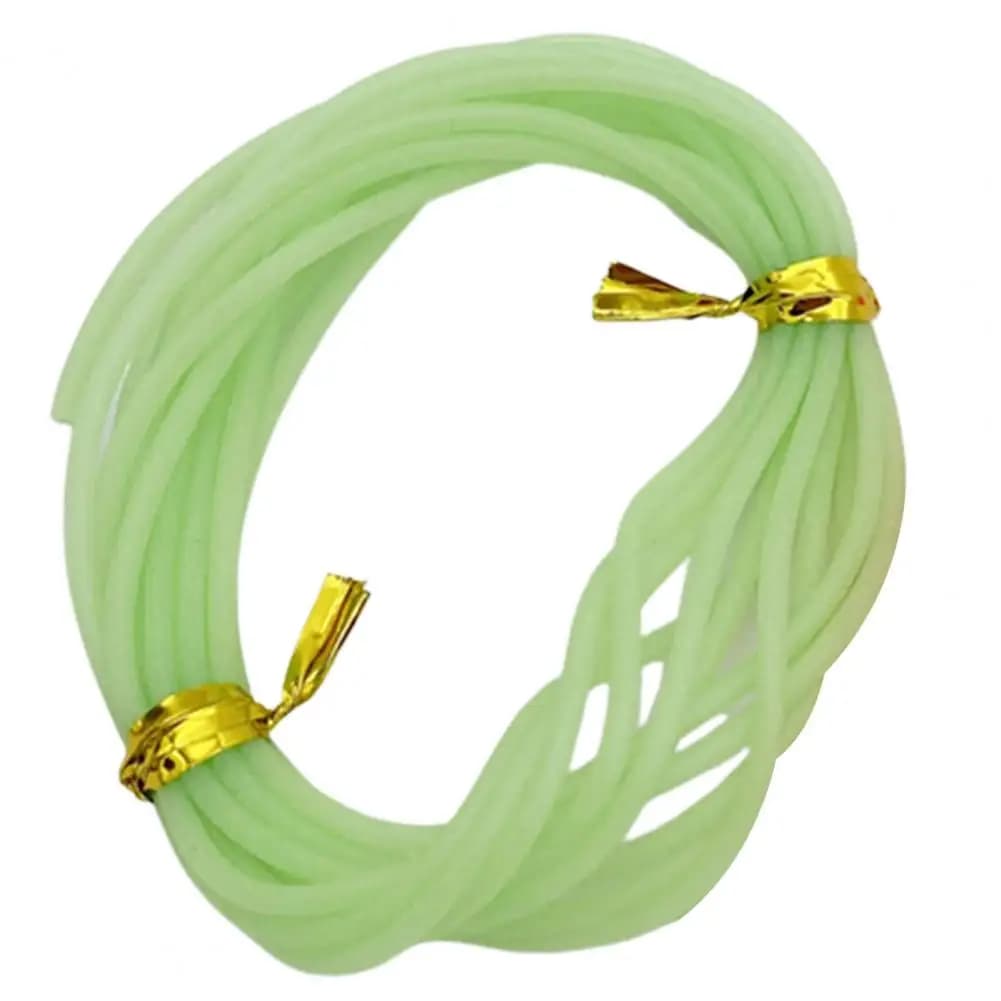 Tube lumineux silicone 2m pour pêche de nuit - accessoire écologique luminescent pour pêche extérieure