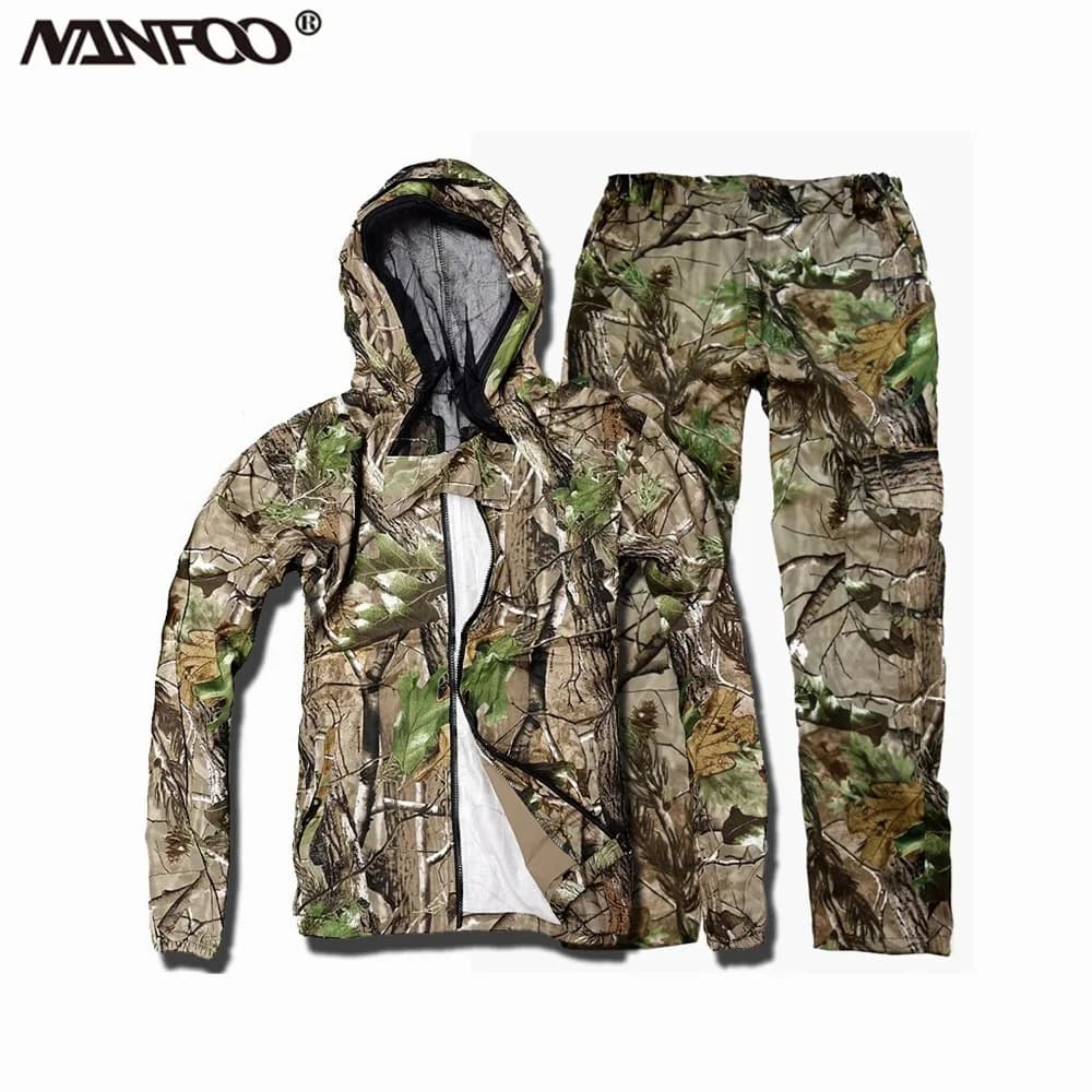 Combinaison printemps-automne anti-moustiques pour pêche en rivière et jungle
