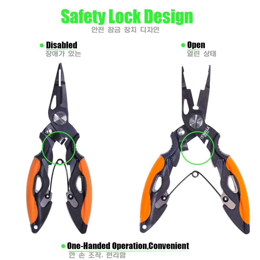 Pince pêche multifonction acier inoxydable 420 coupe-fil extracteur hameçon accessoires pêcheur durable