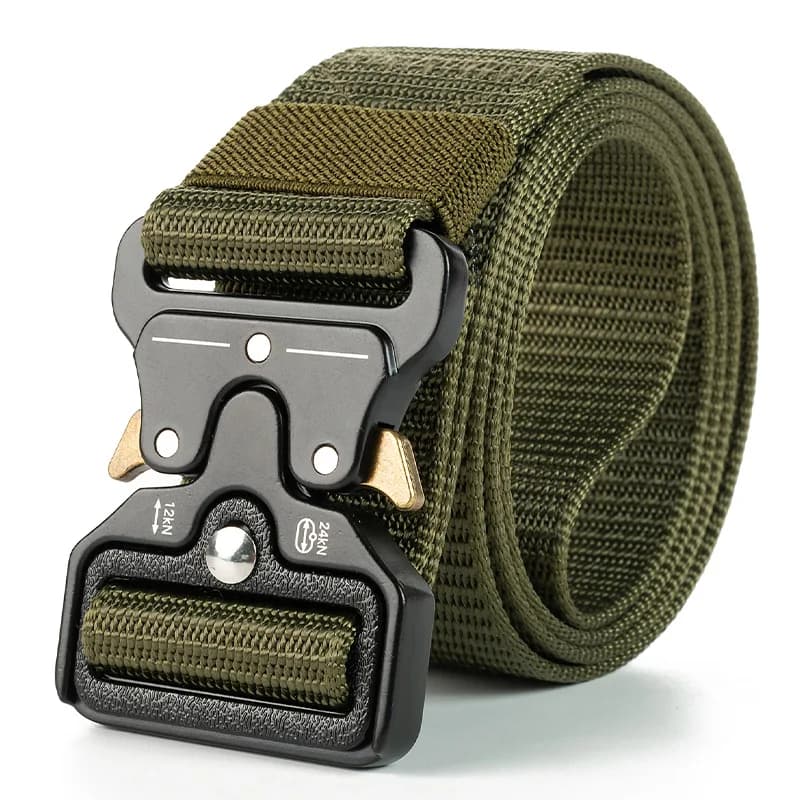 Ceinture tactique à dégagement rapide en nylon souple pour pêche et sports outdoor
