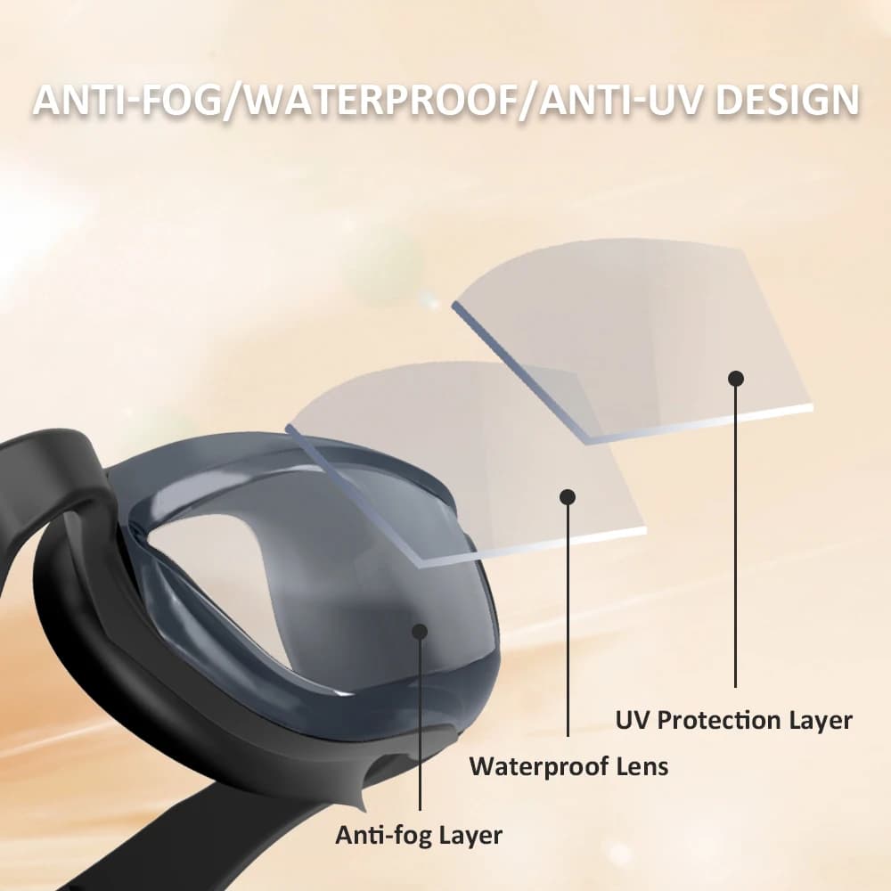 Lunettes de natation professionnelles 100% UV étanches pour pêcheurs tous âges