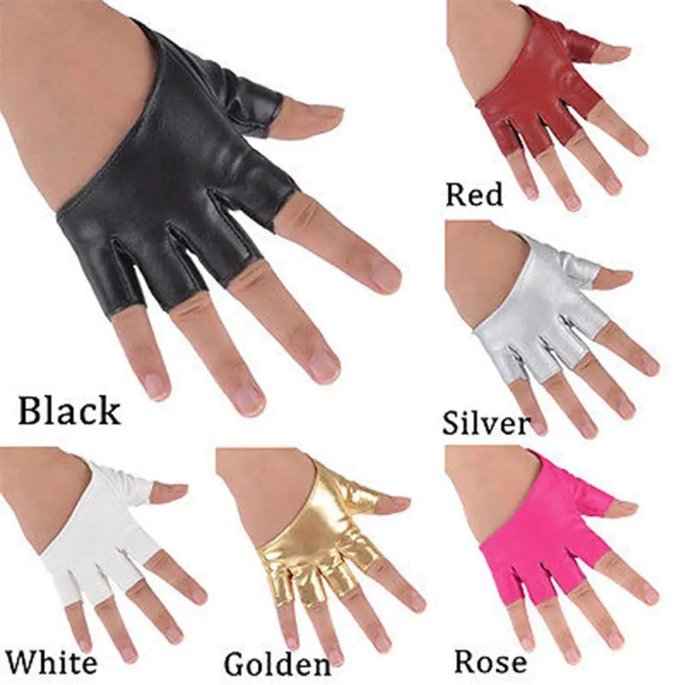 Gants demi-paume en cuir PU pour pêche, accessoires vêtements spectacle et manipulation précise équipement