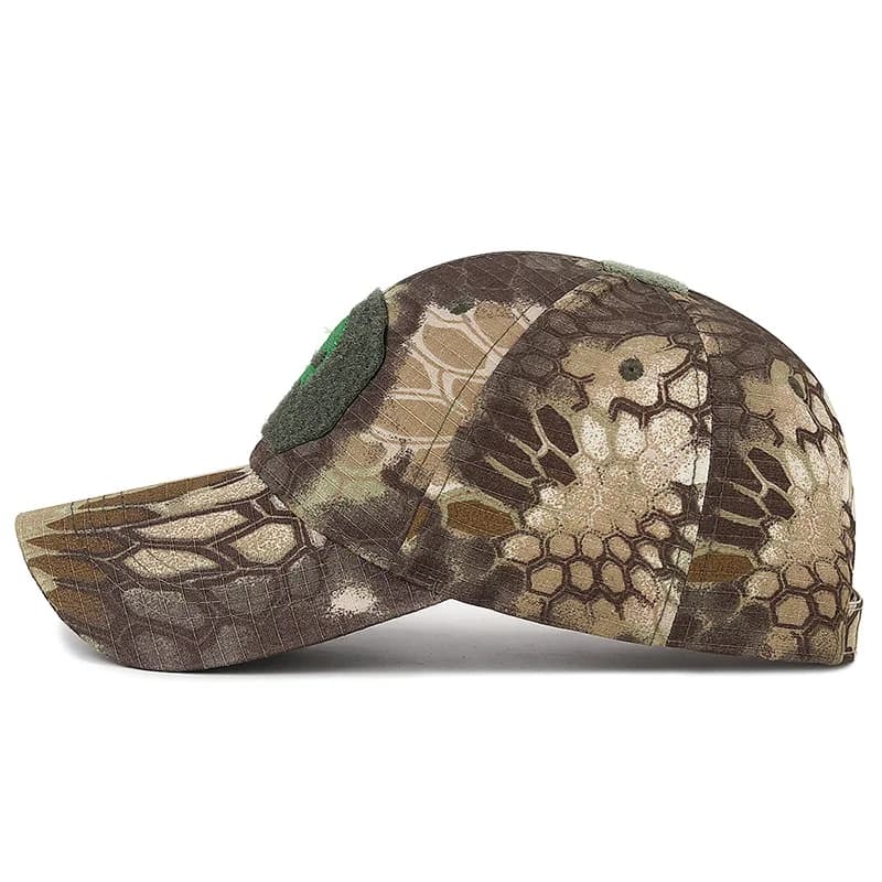 Casquette de pêche tactique velcro pour randonnée pêche et camping montagne
