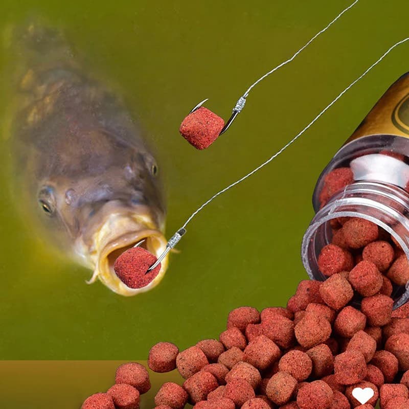Appât Fish Bait Fort Attracteur pour Gardon Brème Carpe Tilapia Cyprin Doré Boules Particules