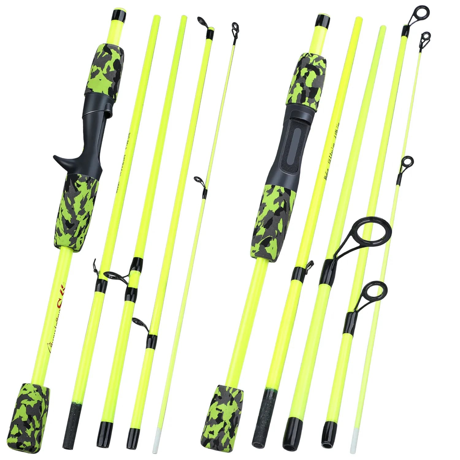 Canne spinning Sougayilang 1.8m 5 sections légère résistante pêche voyage eau douce portable