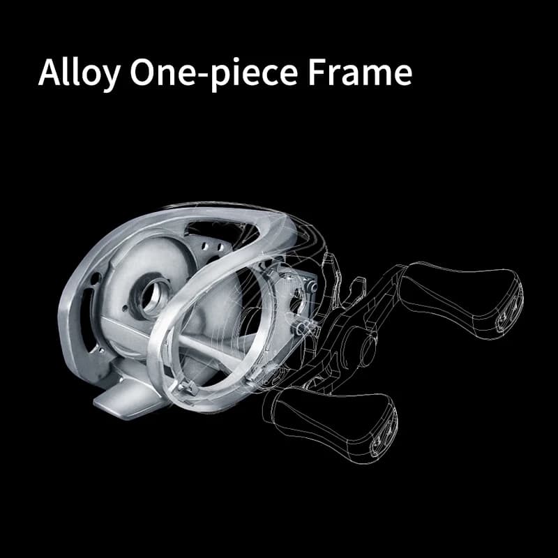 Moulinet baitcasting PURELURE ZANA 139g aluminium alliage léger 3.5g leurre 4KG frein eau douce mer