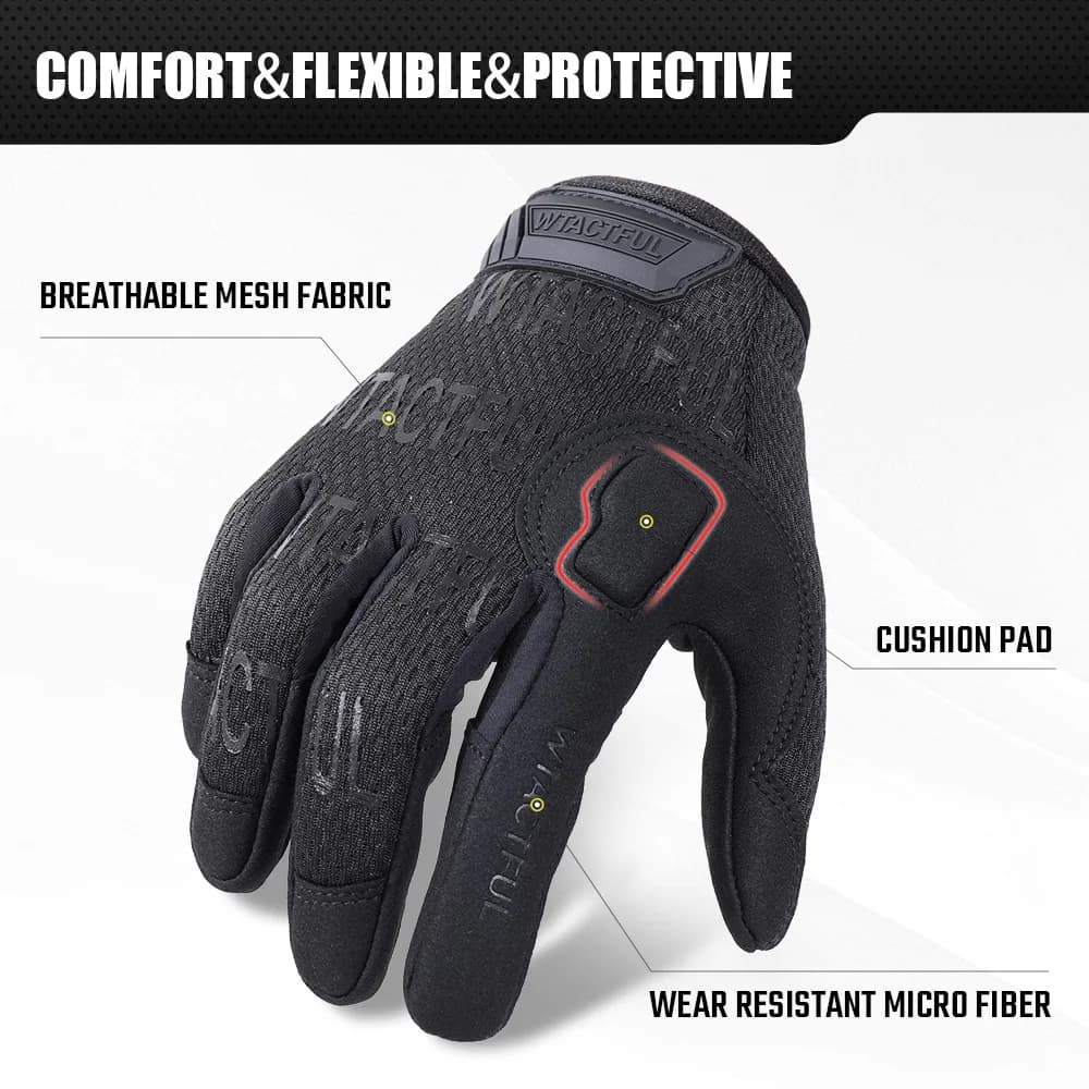 Gants tactiques Outdoor écran tactile pêche chasse cyclisme camping randonnée légers homme