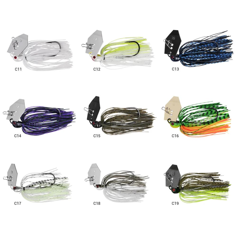 Chatterbait Noeby 10.5g-35g bladed jig avec hameçon stinger vibration wire pour brochet et perche