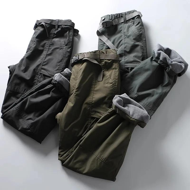 Pantalon cargo polaire hiver - Chaleur optimale pour pêche hivernale et sorties froides