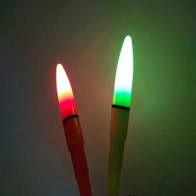 Bâtons luminescents LED rouge/vert 20 pièces pour pêche de nuit - accessoires flotteurs CR425