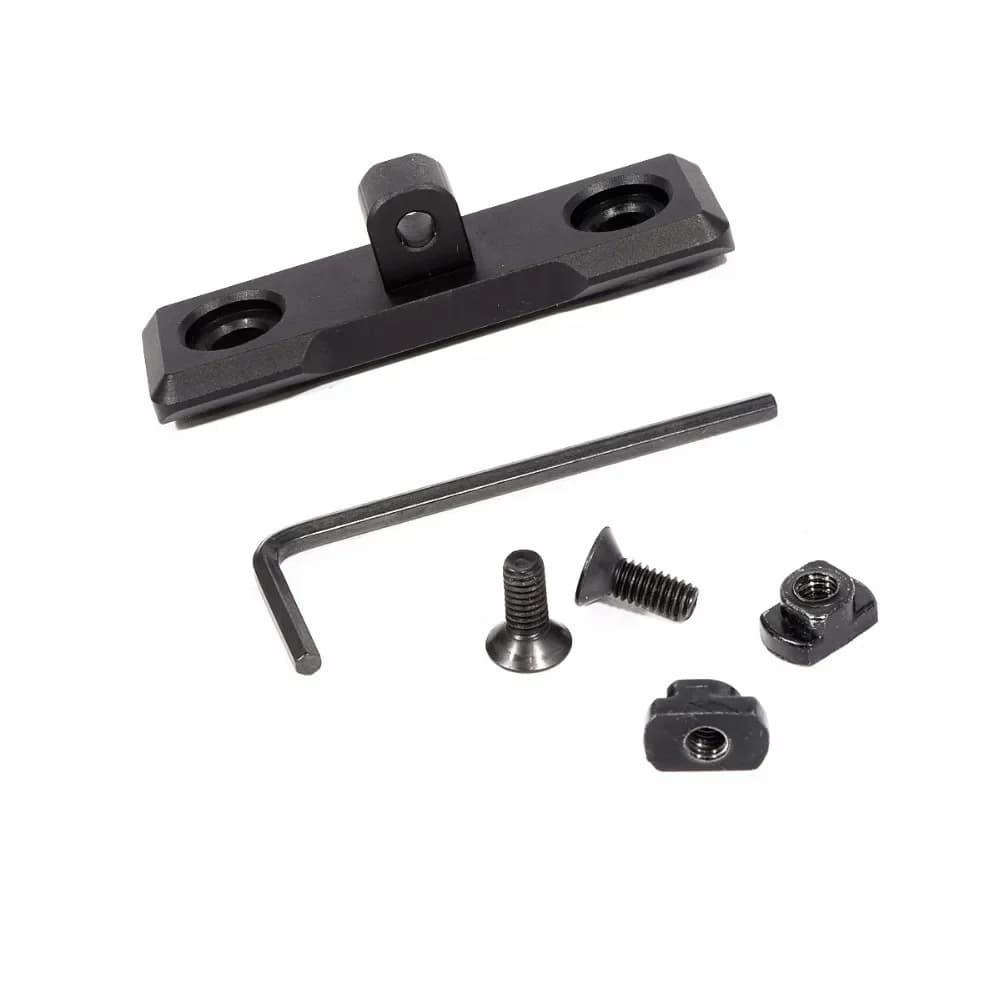 Adaptateur bipode M-LOK Keymod pour rail Picatinny AR15 - montage bas profil chasse tactique
