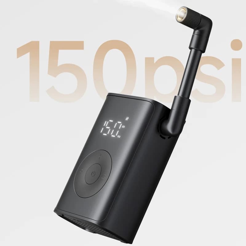 Pompe à air électrique Mijia portable 2025 - Compresseur 150PSI avec détection pression pneus vélo