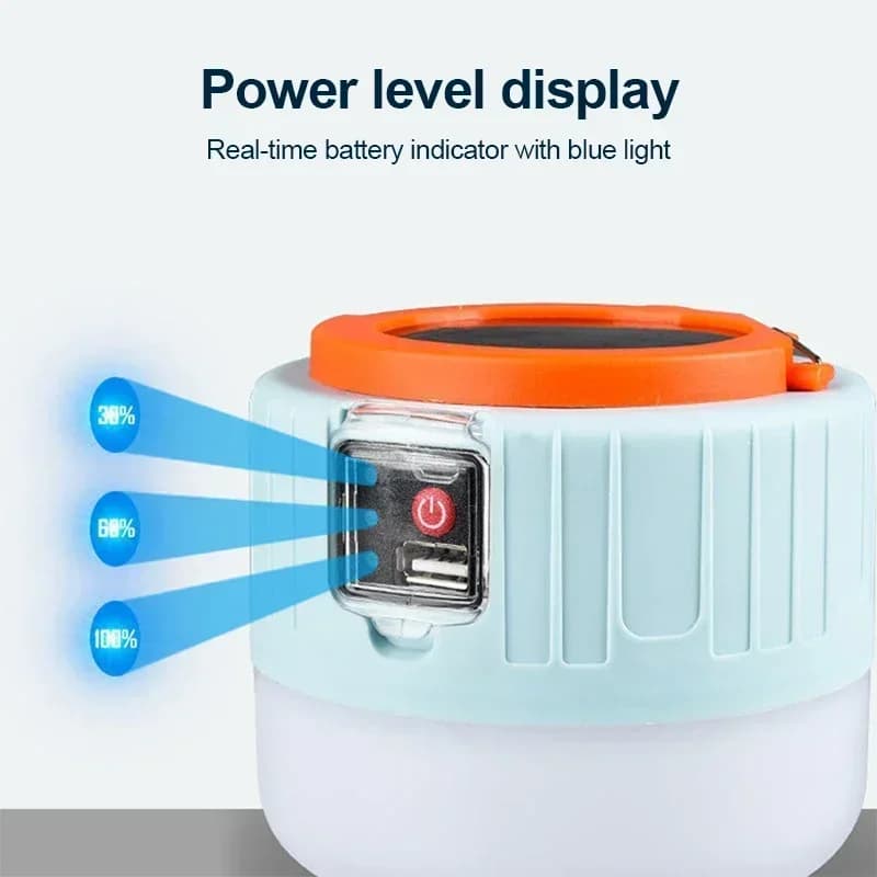 Lampe de camping rechargeable power bank étanche avec télécommande pour pêche nocturne et bivouac