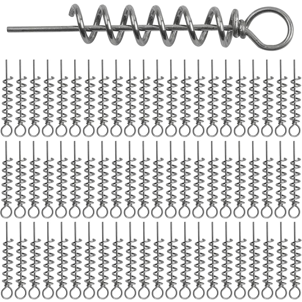 50 pièces ressort de verrouillage twist lock pour hameçons crank centering pin vis appâts vers leurres