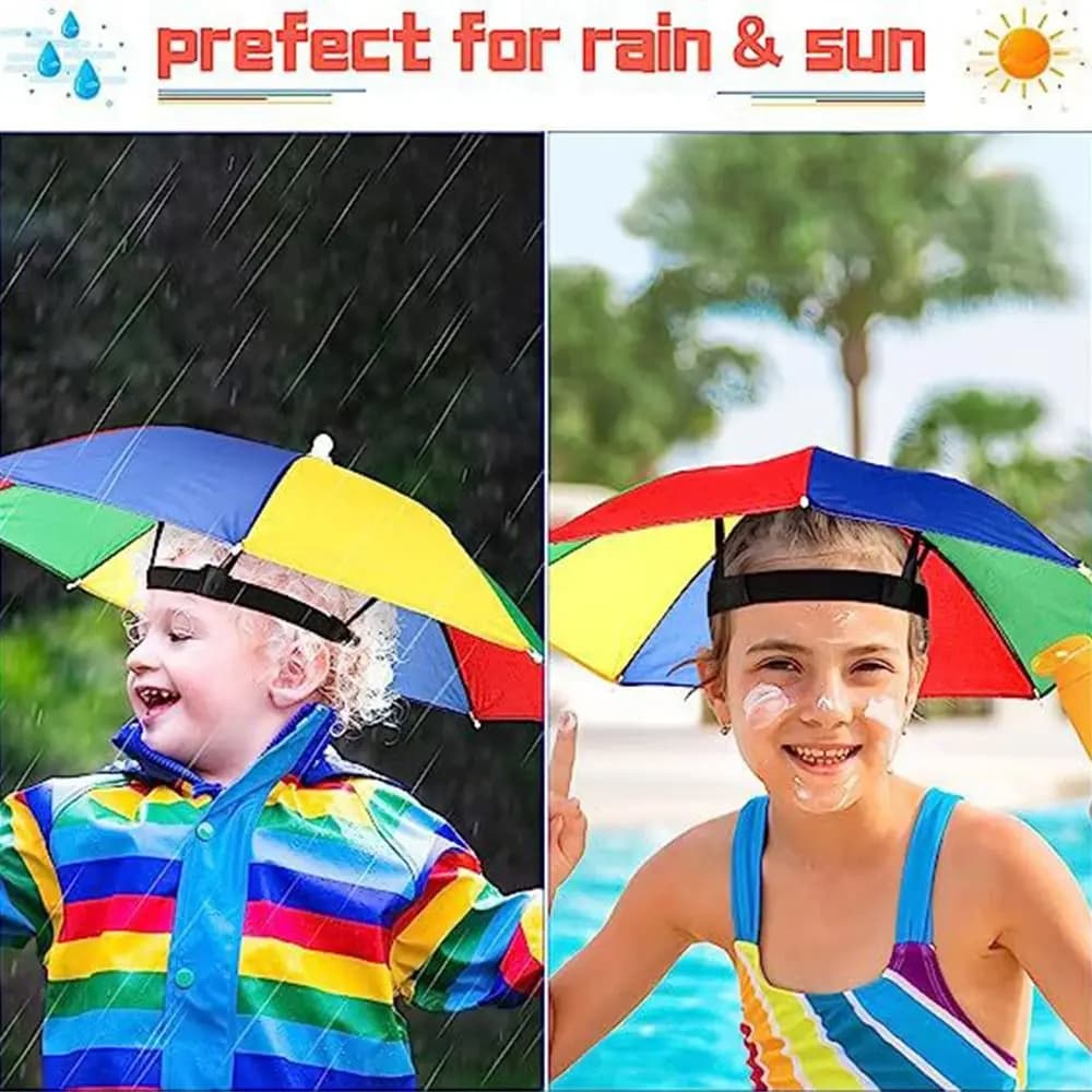 Chapeau parapluie pliable anti-vent pour pêche portable camping plage équipement extérieur