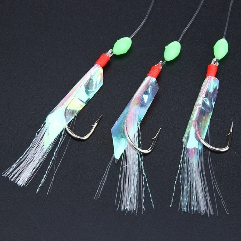 Lot de 5 leurres souples imitation poisson et crevette multicolores avec hameçon à ardillon cristal pour pêche polyvalente