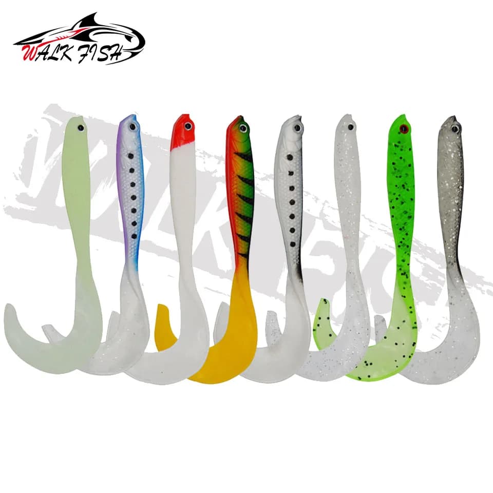 Leurre souple shad T-tail 12,5cm 5,5g pour la pêche du brochet et du black bass en jigging