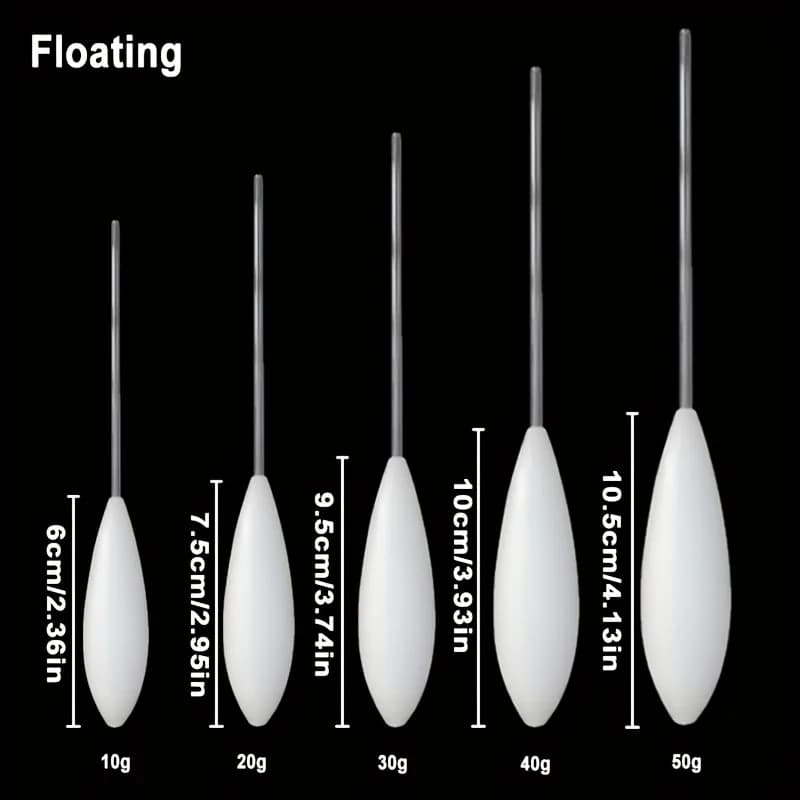 Flotteur bombardier acrylique pour carpe et perche - Flotteur remontant forme aérodynamique