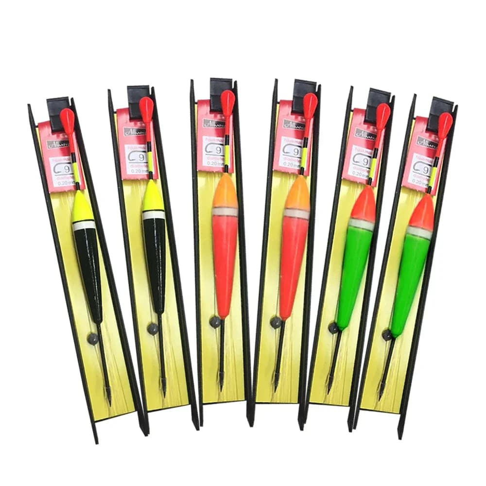 Set flotteurs mélange tailles couleurs - bouées lumière bâton pêche accessoires extérieur équipement