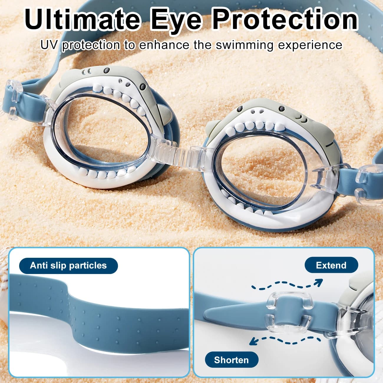 Lunettes de natation adulte vision cristalline anti-buée UV silicone doux étanches
