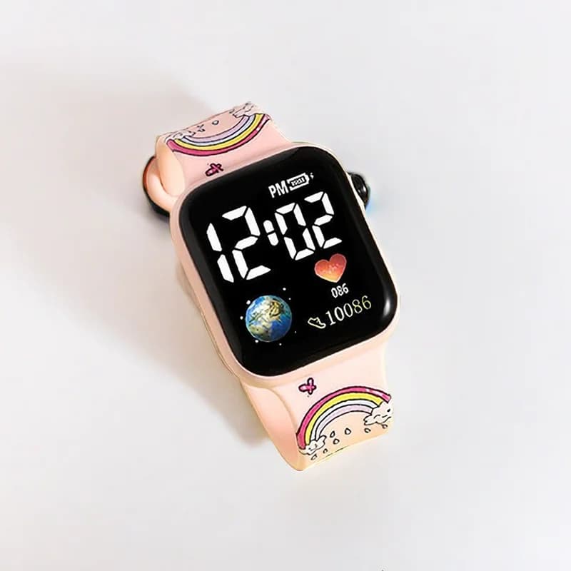 Montre fille Stitch Hello Kitty numérique étanche enfant reloj inteligente niña bracelet silicone