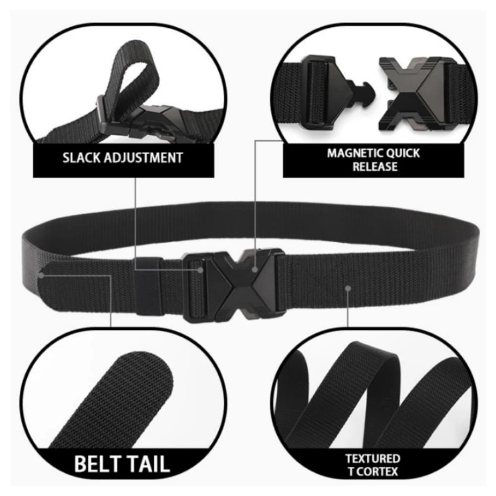 Ceinture sport démontable 2 pièces - Ceinture technique pour pantalons de pêche et aventures outdoor