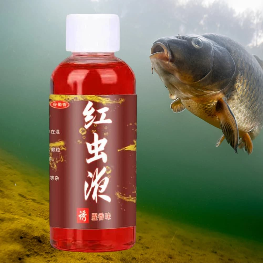 Appât liquide vers de sang concentré 60ml attractant poissons chat additif pêche carnassiers