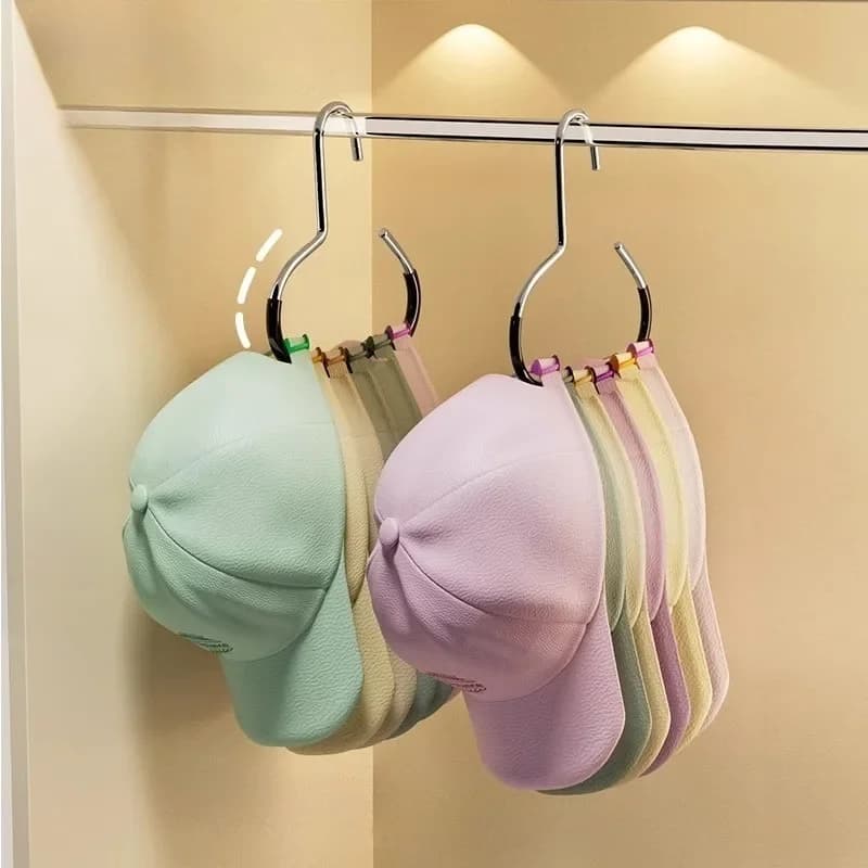 Porte-chapeaux anneau cercle durable accroche non marquant pour rangement pêche accessoires