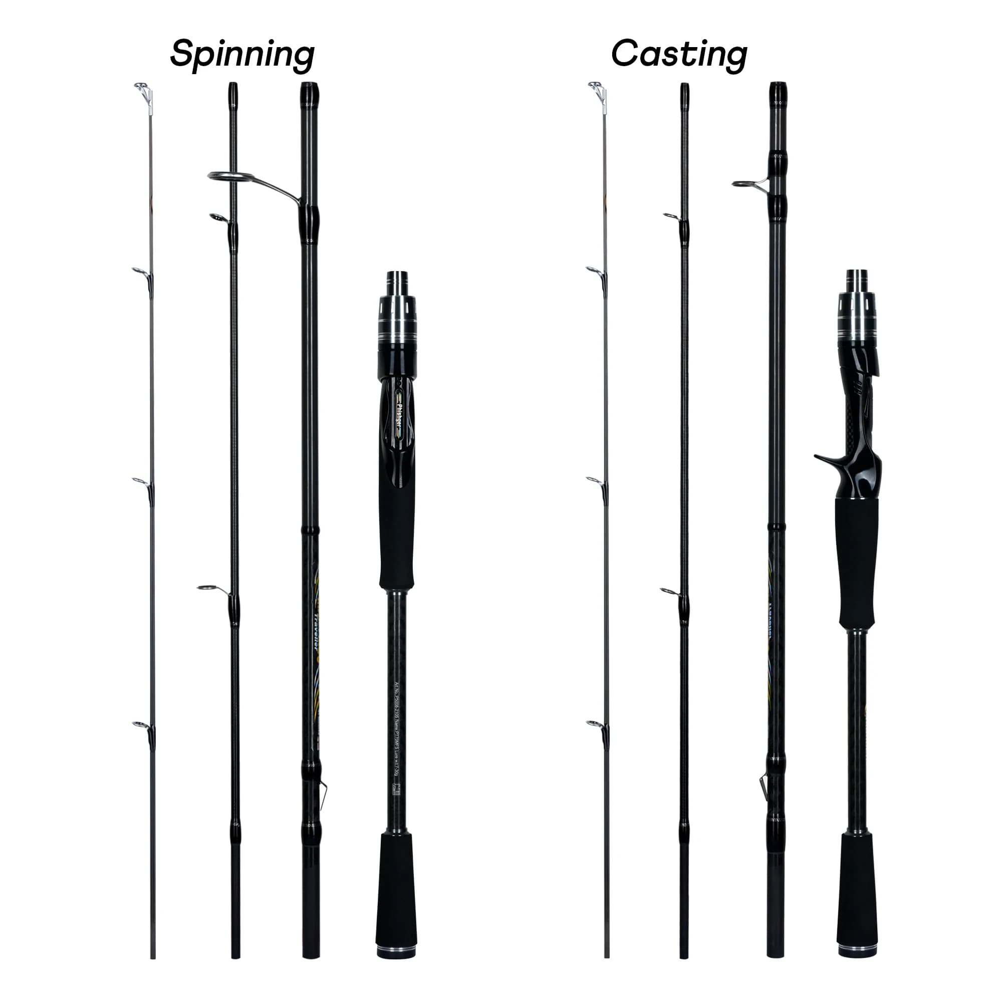 Canne à pêche leurre MAXIMUS 30T carbone - Fuji guides, casting 3-35g pour spinning et baitcasting