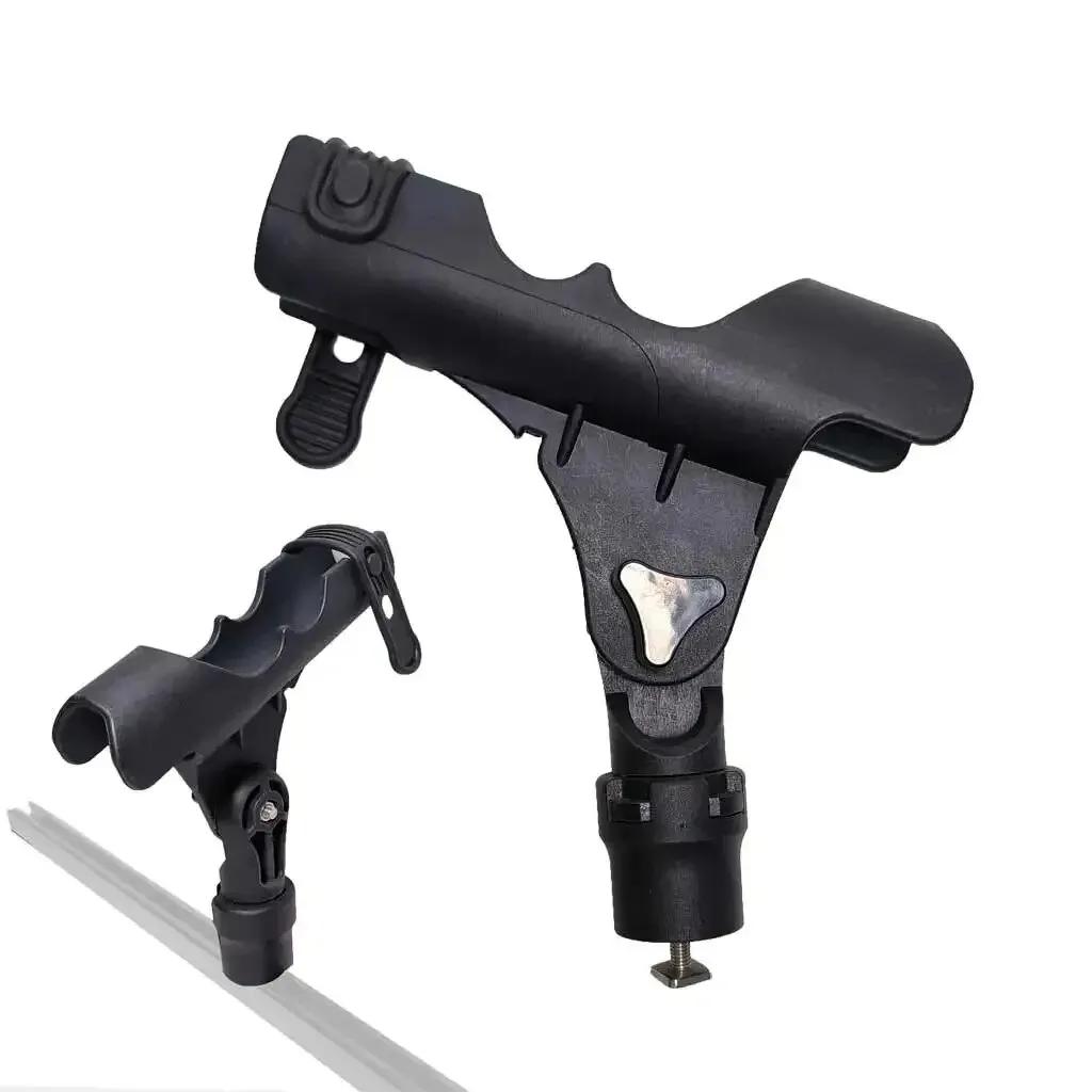 Porte-canne pêche pour kayak sur rail coulissant - support cannes bateau gonflable et dinghy
